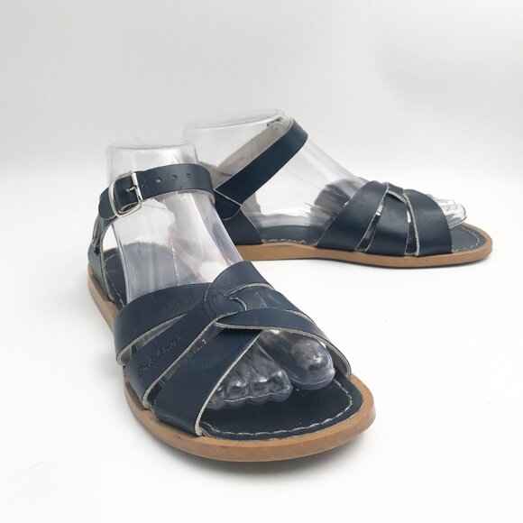 Salt Water Sandals by Hoy Shoes - SALT WATER Sandals By Hoy Original Classic Navy Blue Flat Sandals Womens 7